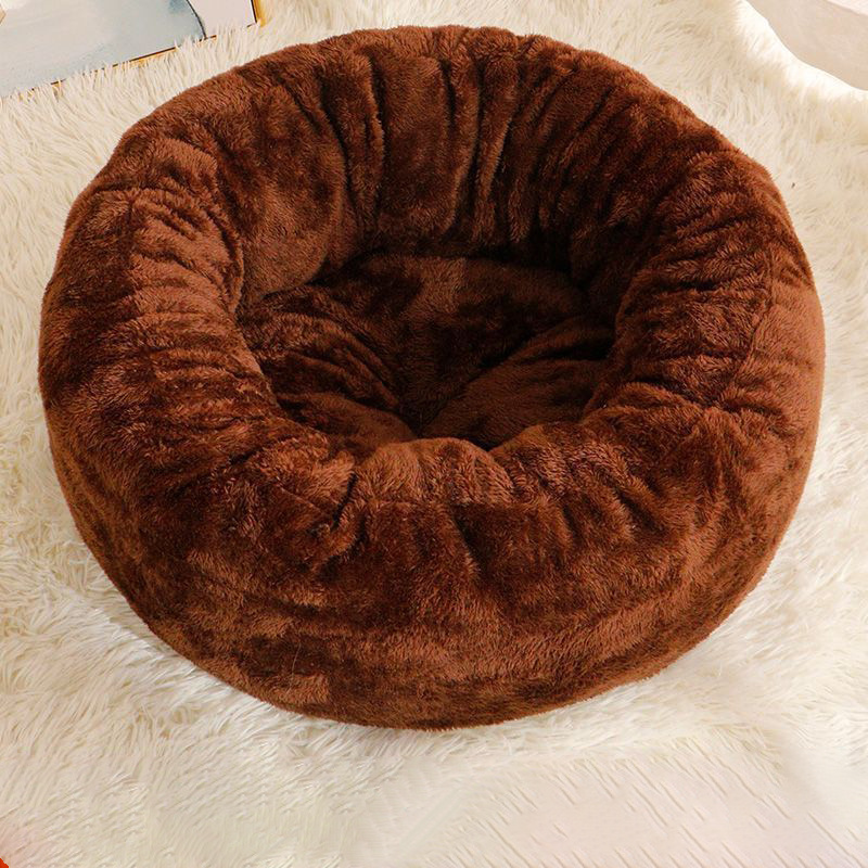Hundeseng donut i lang plysj, myk og varm - Bilde 6
