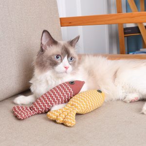 Sparkeleke til katt i lin
