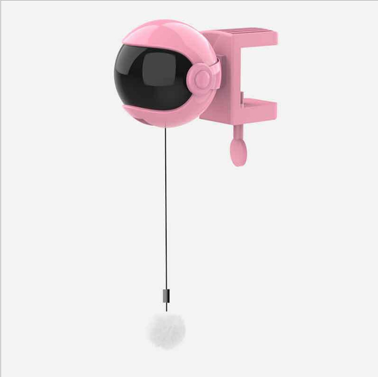 Automatisk katteleke med pelsball