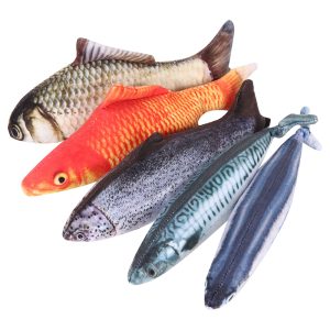 Kattemynteleke formet som fisk