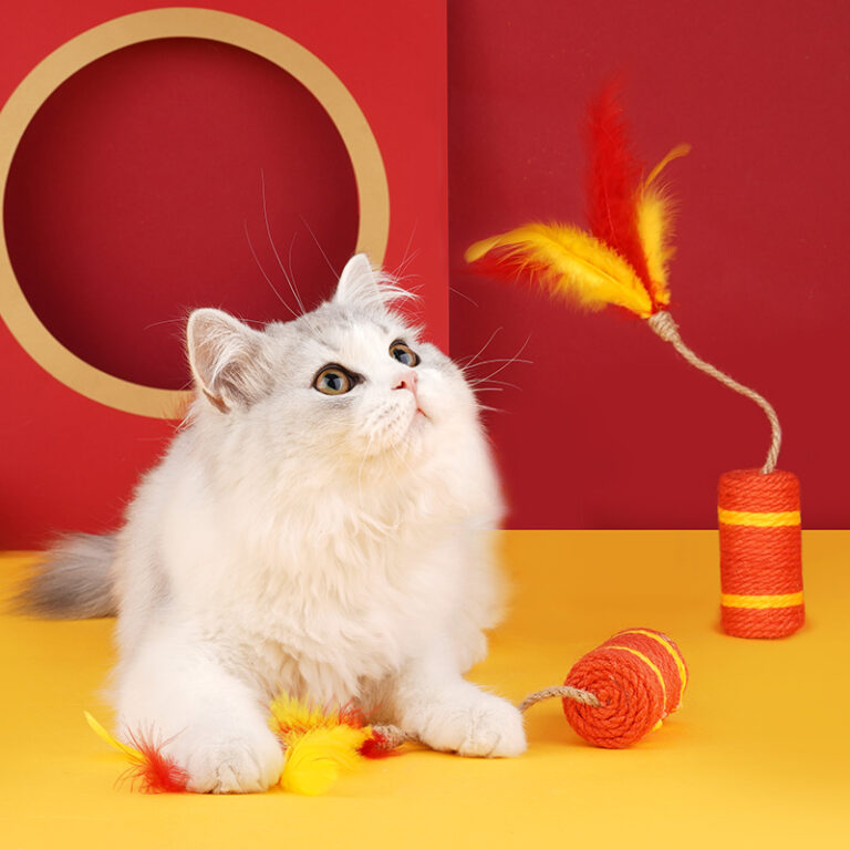 Klorepinne i sisal til katt som står som en enkel klorestolpe