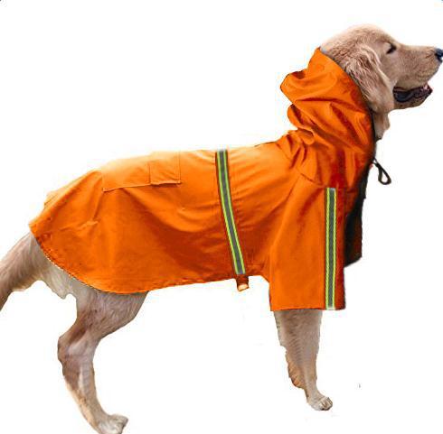 Regnjakke til hund med refleks og vanntett PU - Bilde 8