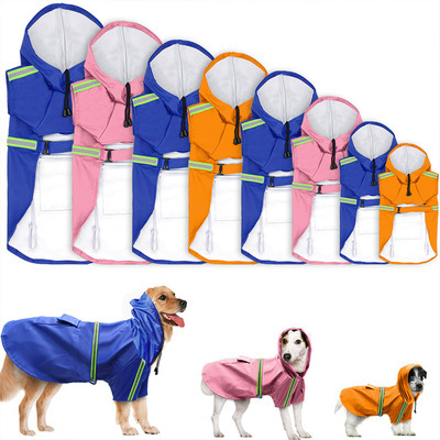 Regnjakke til hund med refleks og vanntett PU - Bilde 2