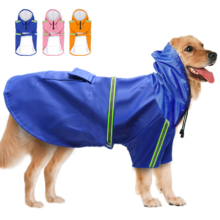 Regnjakke til hund med refleks og vanntett PU - Bilde 4
