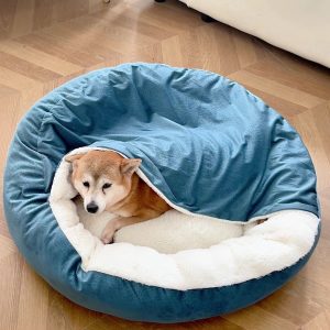 Ortopedisk hundeseng med koseteppe