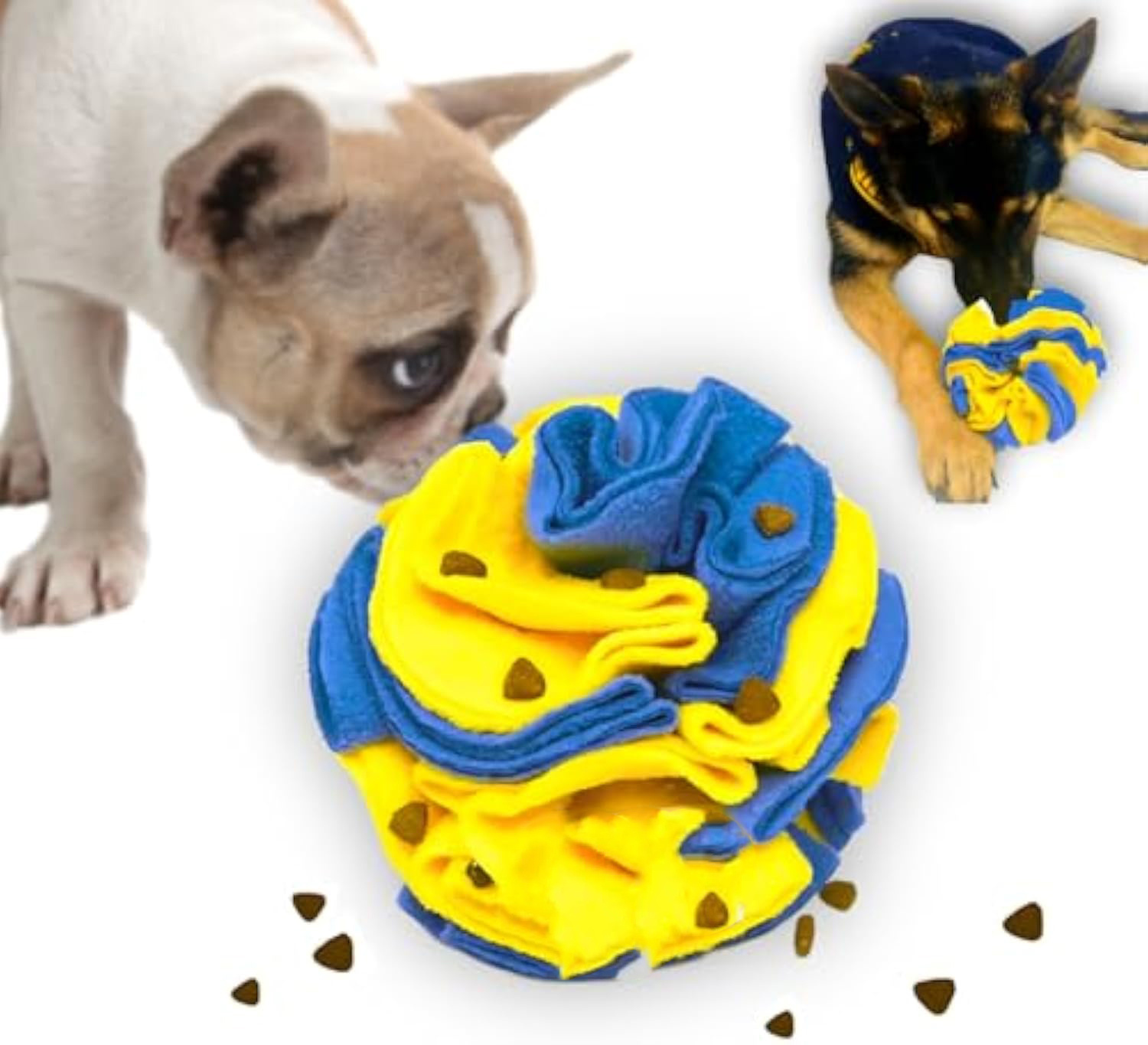 Snuseball til hund i gult og blått - Bilde 2