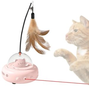 Elektrisk interaktiv fjærleke for katt