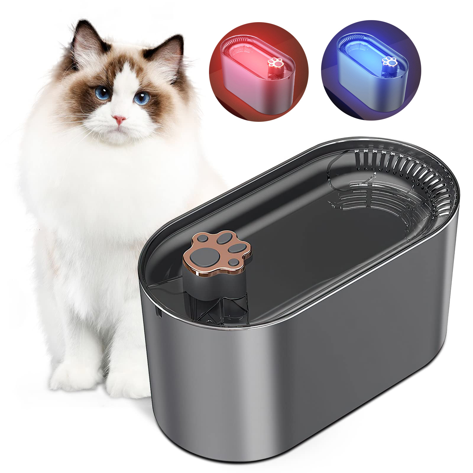 vannfontene til katt og hund