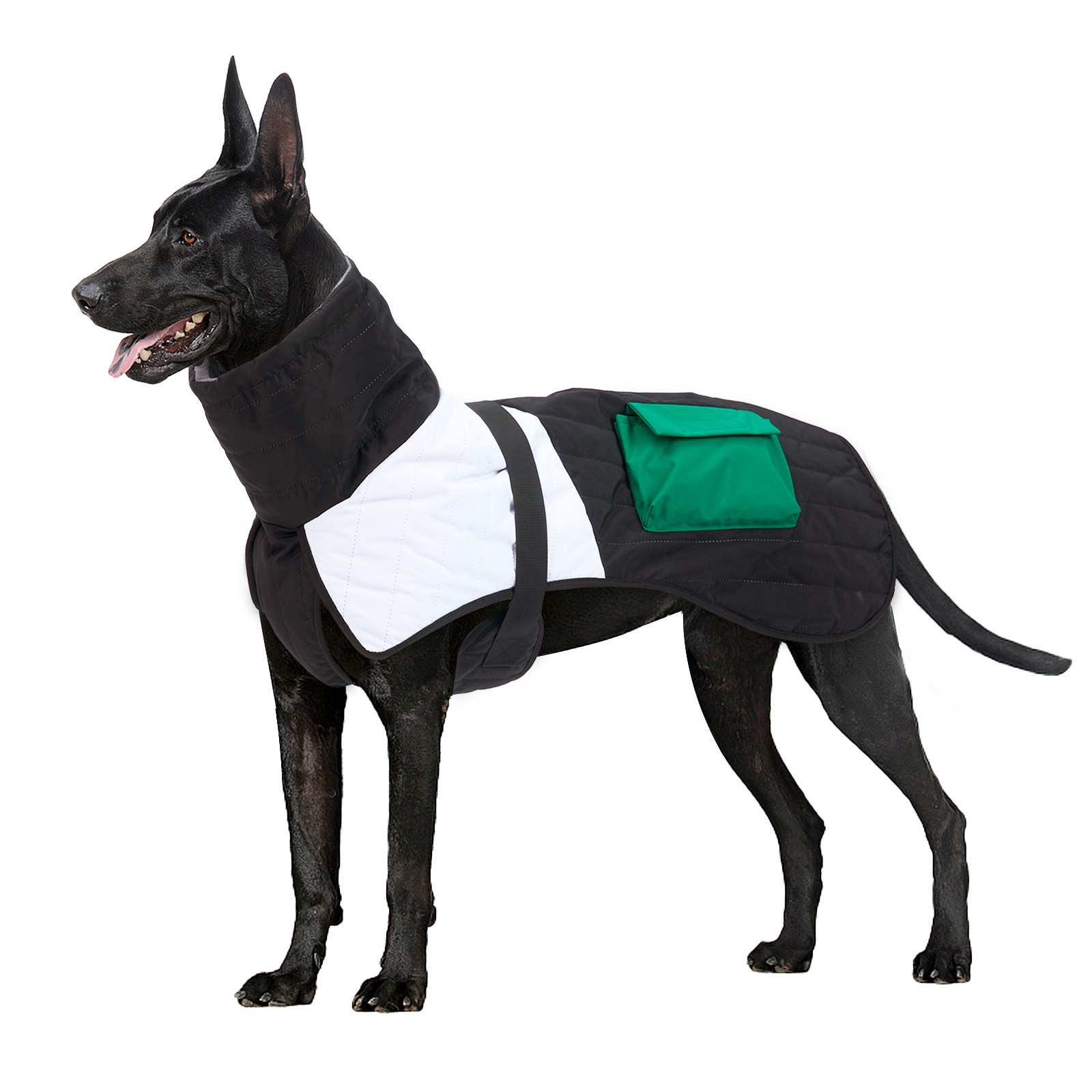 Vinterjakke til hund med varm vattering - Bilde 3